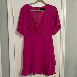Fab’rik pink dress. Not sure the size but probably a medium